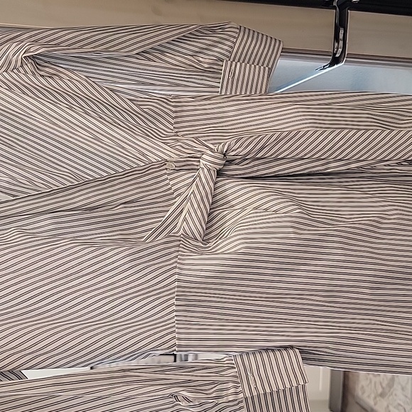 NWT Bailey/44 Striped Cross Body Tie Dress - Picture 2 of 8